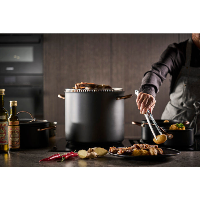 Modern House Black Copper Gryta med ångkorg 18 l-Holykitchen