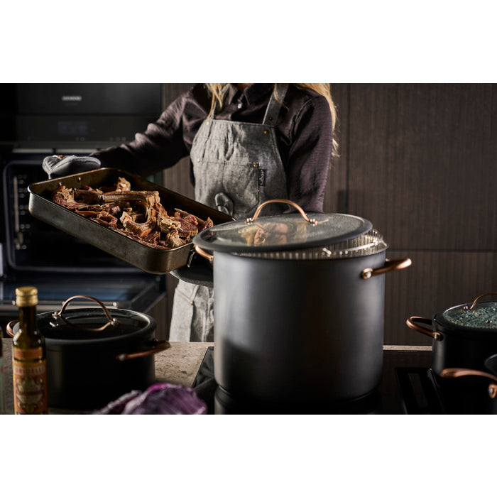 Modern House Black Copper Gryta med ångkorg 18 l-Holykitchen