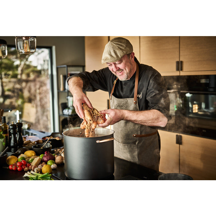Modern House Black Copper Gryta med ångkorg 18 l-Holykitchen