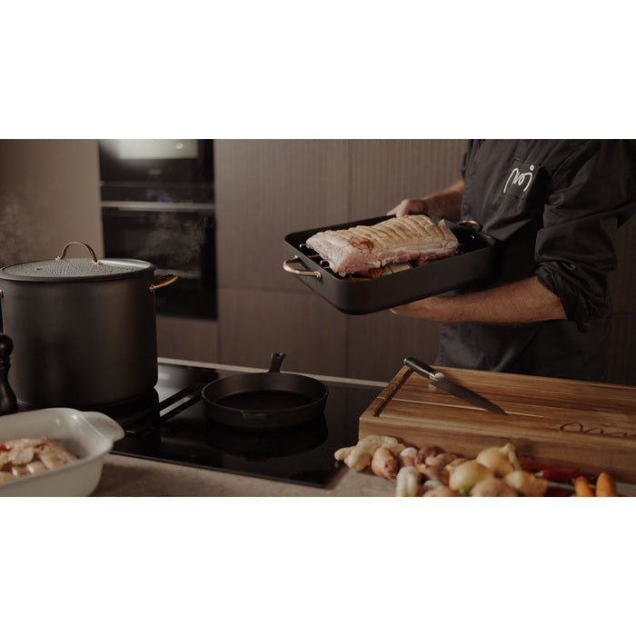 Modern House Black Copper Gryta med ångkorg 18 l-Holykitchen