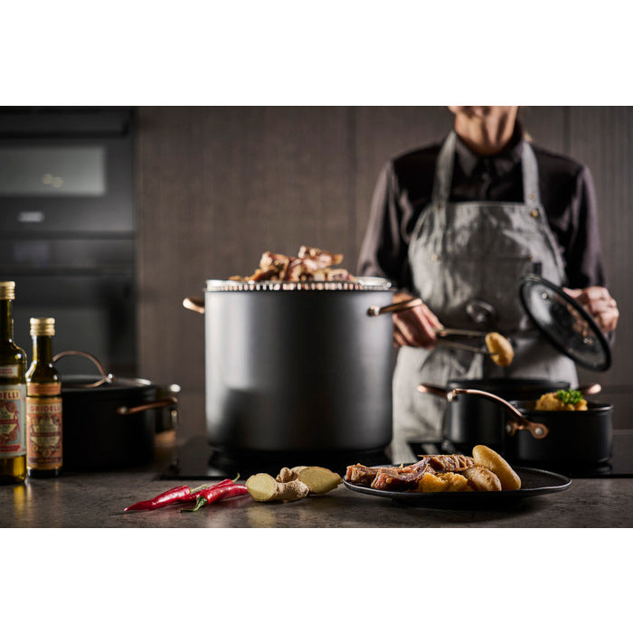 Modern House Black Copper Gryta med ångkorg 18 l-Holykitchen