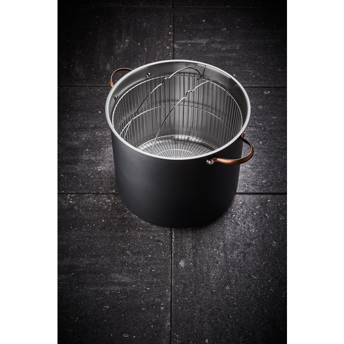 Modern House Black Copper Gryta med ångkorg 18 l-Holykitchen