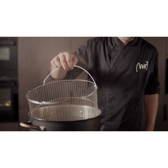 Modern House Black Copper Gryta med ångkorg 18 l-Holykitchen