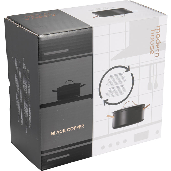 Modern House Black Copper Potta 6 l-Holykitchen