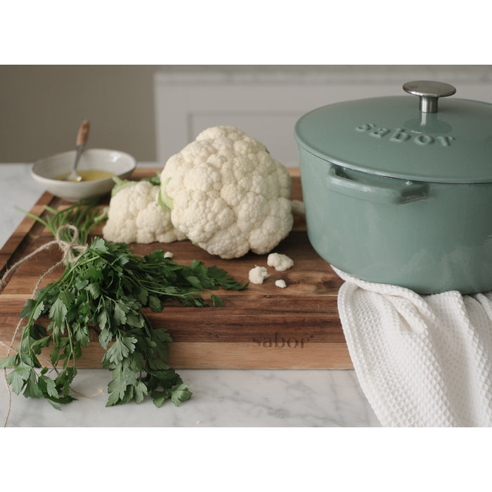 Sabor Gjutjärnsgryta 4,4 L 28 cm sea green-Holykitchen