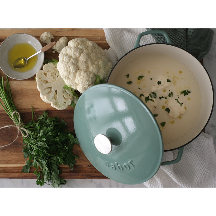 Sabor Gjutjärnsgryta 4,4 L 28 cm sea green-Holykitchen