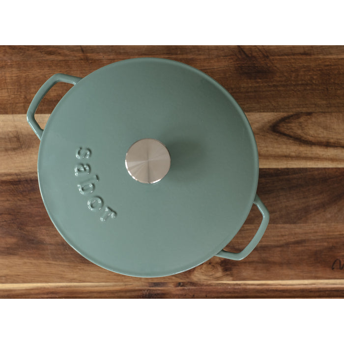 Sabor Gjutjärnsgryta 4,4 L 28 cm sea green-Holykitchen