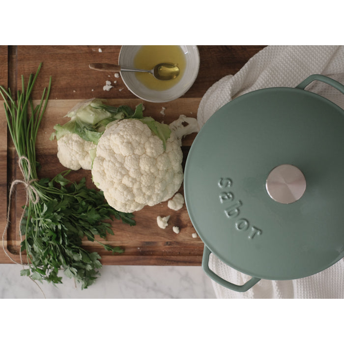 Sabor Gjutjärnsgryta 4,4 L 28 cm sea green-Holykitchen