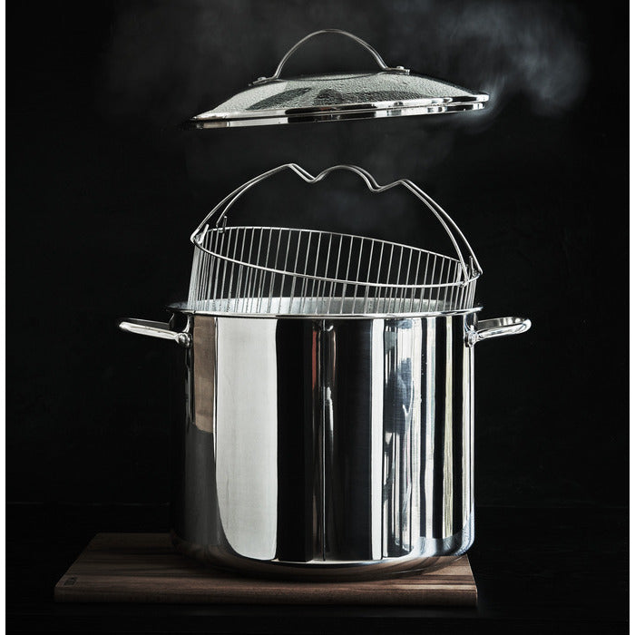 Modern House Kitchen Essentials Gryta med ångkorg 18 l
