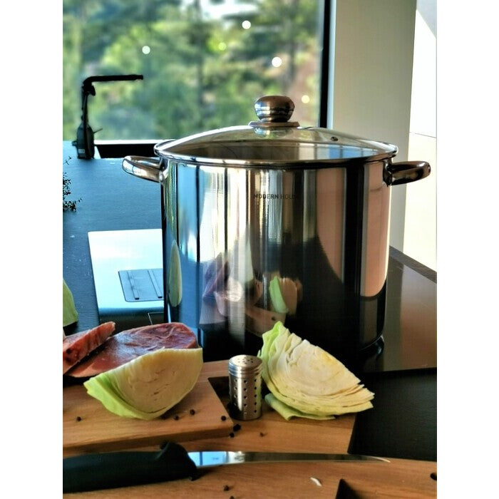 Modern House Kitchen Essentials Gryta med ångkorg 18 l
