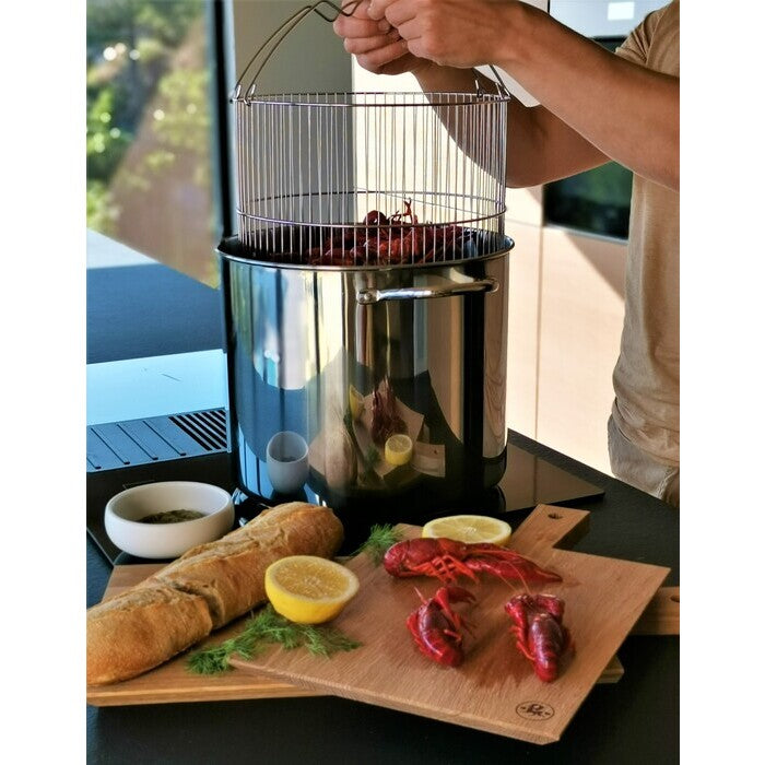 Modern House Kitchen Essentials Gryta med ångkorg 18 l