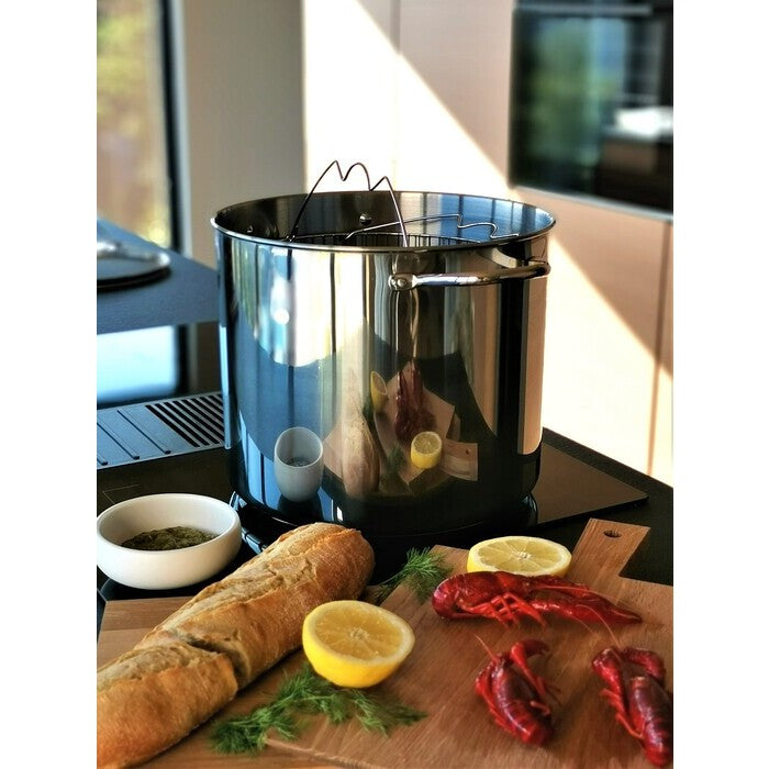 Modern House Kitchen Essentials Gryta med ångkorg 18 l