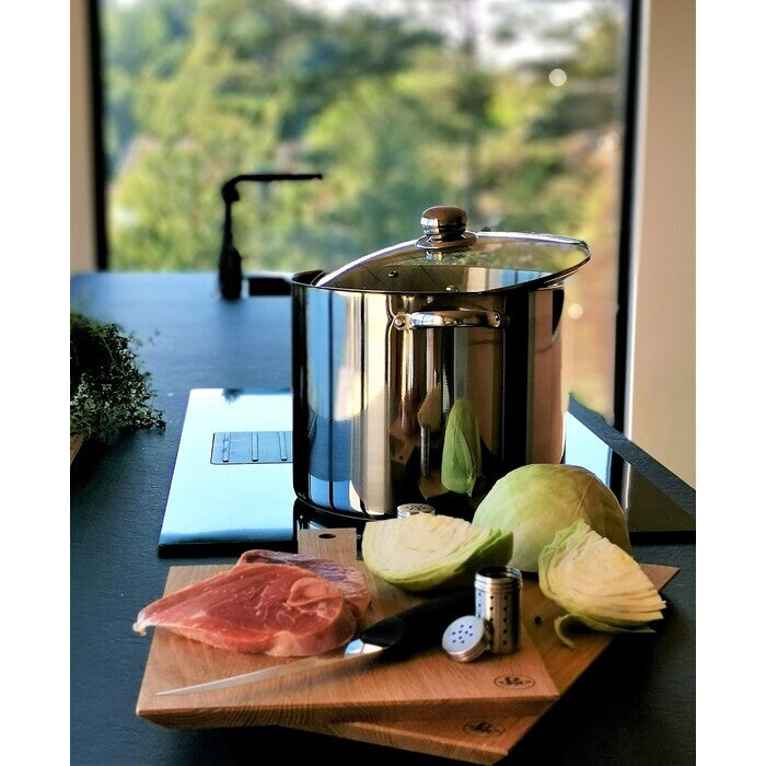 Modern House Kitchen Essentials Gryta med ångkorg 18 l