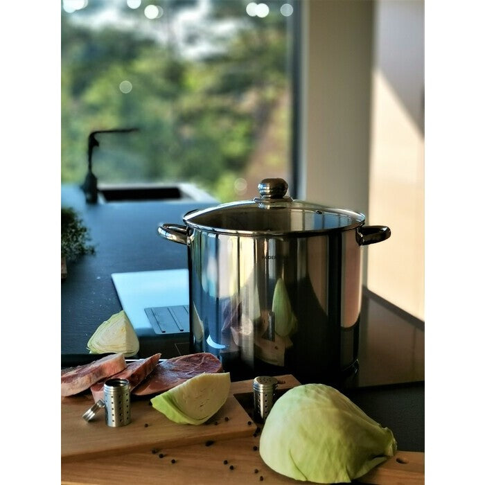Modern House Kitchen Essentials Gryta med ångkorg 18 l