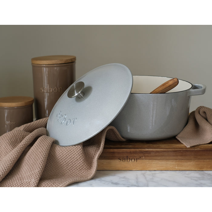 Sabor Gjutjärnsgryta 4,4 L storm grey-Holykitchen