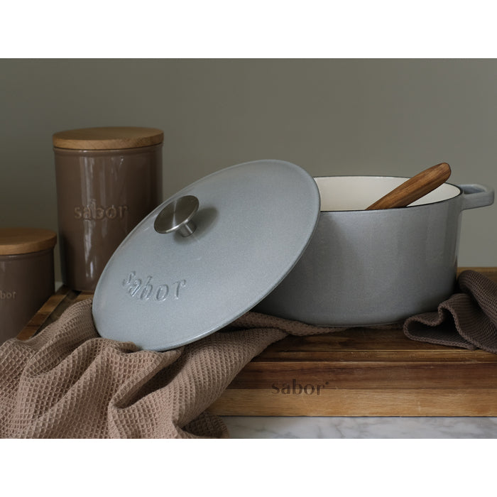 Sabor Gjutjärnsgryta 4,4 L storm grey-Holykitchen