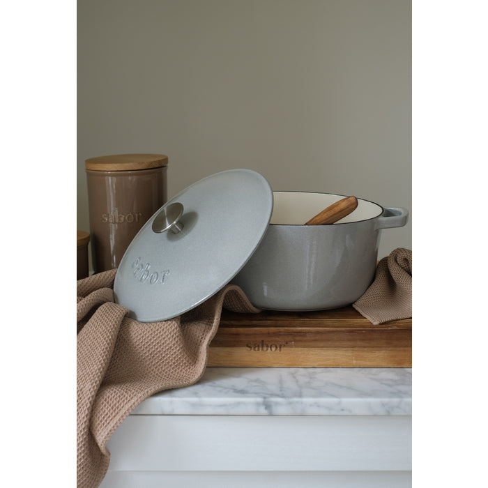 Sabor Gjutjärnsgryta 4,4 L storm grey-Holykitchen