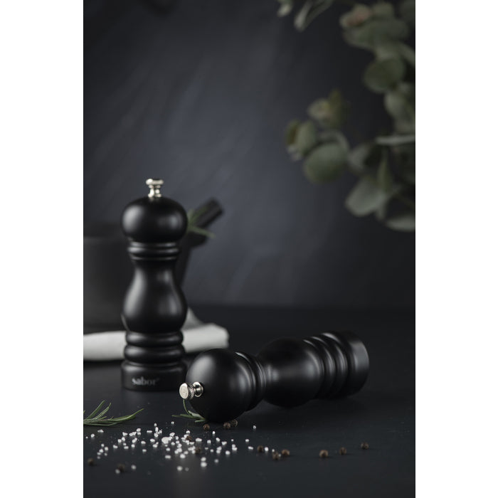 Sabor  Salt- och pepparset matt svart