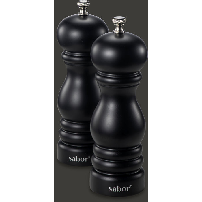 Sabor  Salt- och pepparset matt svart
