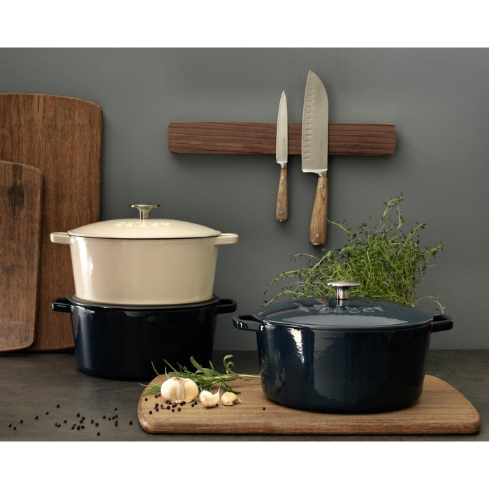 Sabor Gjutjärnsgryta 24 cm 4,4 L svart-Holykitchen