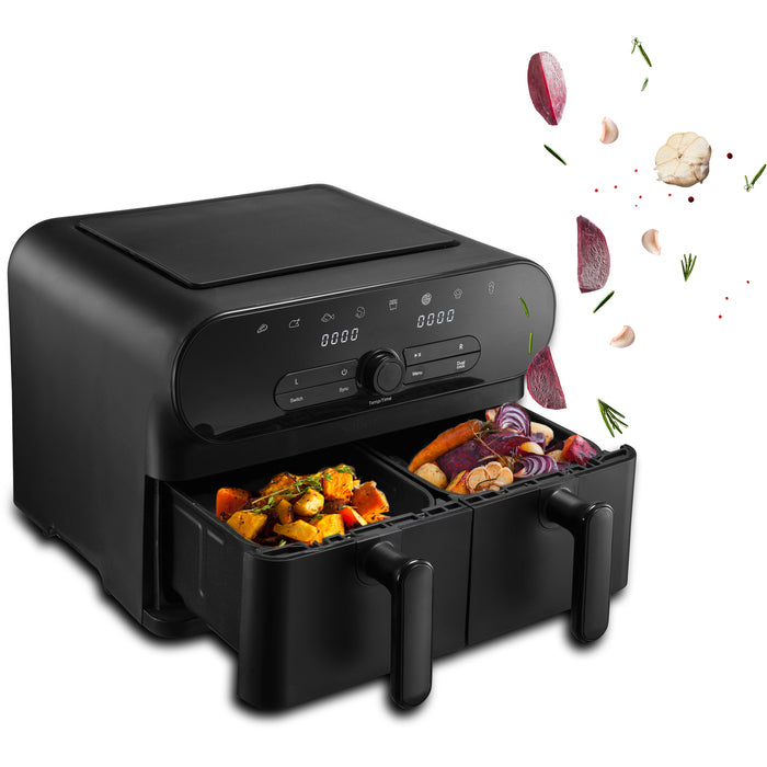 Sabor  Duett airfryer dubbel 11 L matt svart