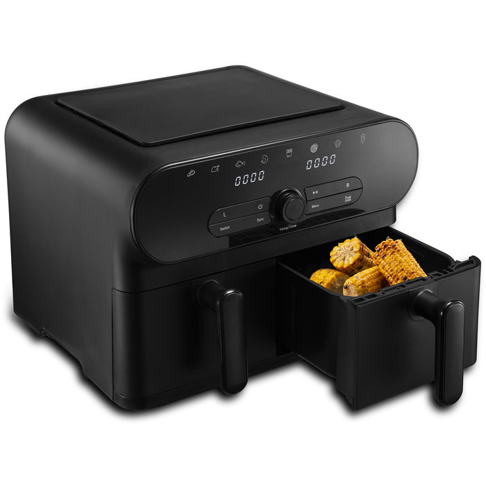 Sabor  Duett airfryer dubbel 11 L matt svart