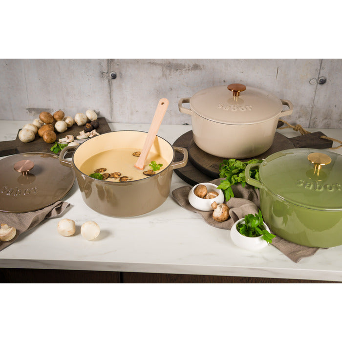 Sabor Gjutjärnsgryta 4,4 L forever olive-Holykitchen