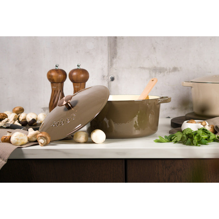 Sabor Gjutjärnsgryta 24 cm 4,4 L mahogny-Holykitchen