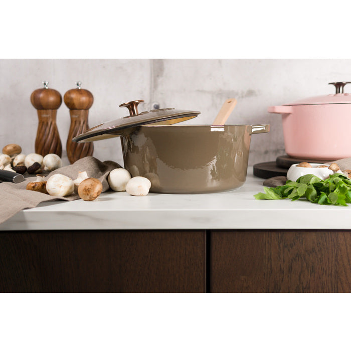 Sabor Gjutjärnsgryta 24 cm 4,4 L mahogny-Holykitchen