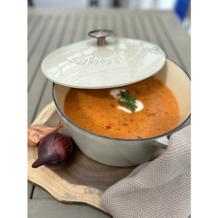 Sabor Gjutjärnsgryta 24 cm 4,4 L varmgrå-Holykitchen