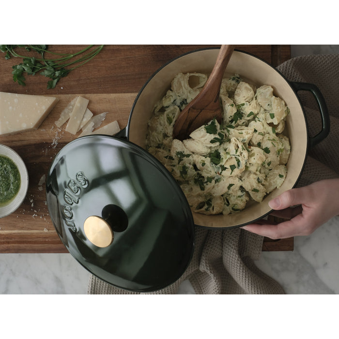 Sabor Gjutjärnsgryta 24 cm 4,4 L mörkgrön-Holykitchen