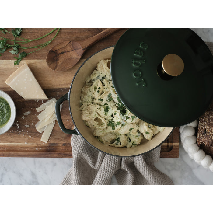 Sabor Gjutjärnsgryta 24 cm 4,4 L mörkgrön-Holykitchen