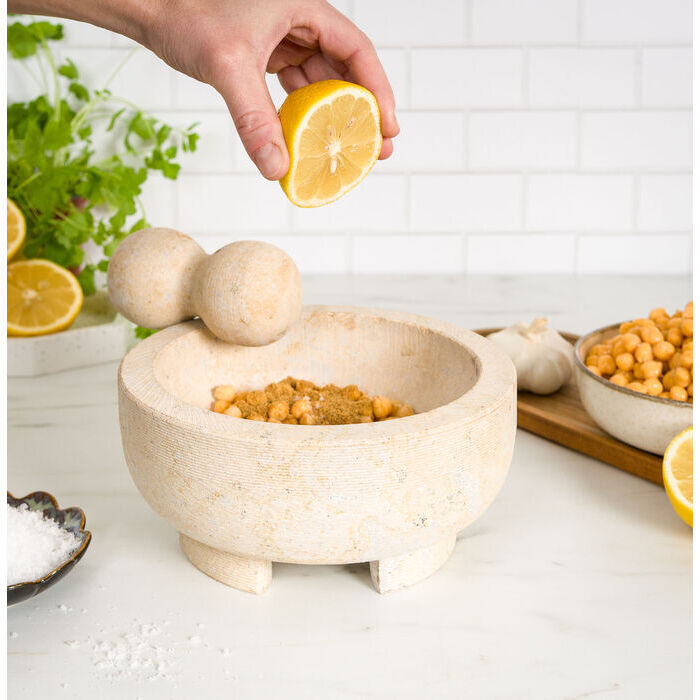 Sabor  Mortel 20 cm beige marmor