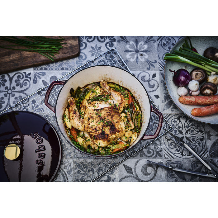 Sabor Gjutjärnsgryta 4,4 L zinfandel/mässing-Holykitchen