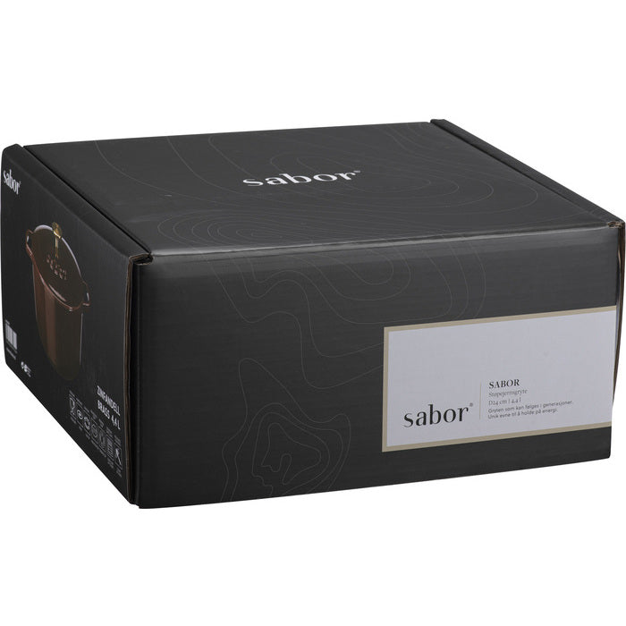 Sabor Gjutjärnsgryta 4,4 L röd-Holykitchen