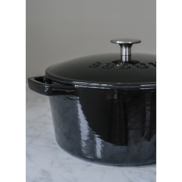 Sabor  Gjutjärnsgryta 32 cm 9,5 L svart