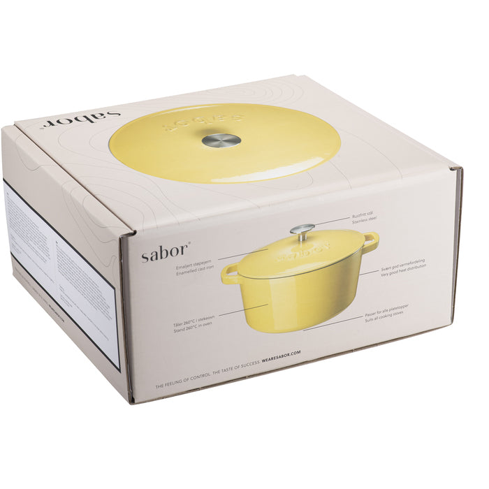 Sabor Gjutjärnsgryta 4,4 L sunny joy-Holykitchen