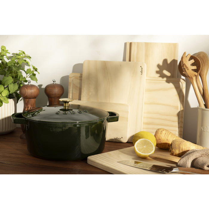 Sabor  Gjutjärnsgryta 6,7 L mörkgrön