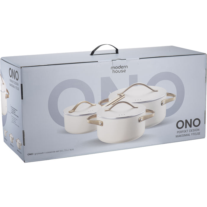 Modern House Ono Grytsats s/3 1,5/ 3/ 4,4 l-Holykitchen