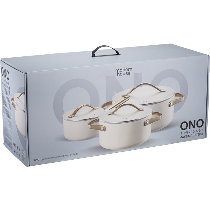 Modern House Ono Grytsats s/3 1,5/ 3/ 4,4 l-Holykitchen