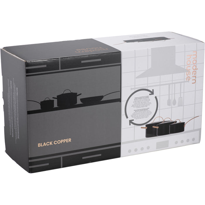 Modern House Black Copper Grytsats s/3 1,5/ 3/ 4,9 l-Holykitchen