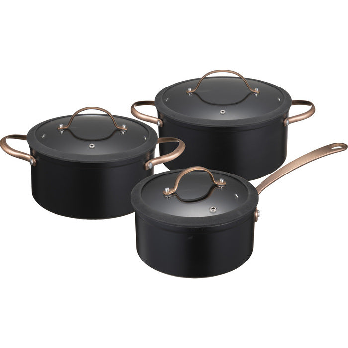 Modern House Black Copper Grytsats s/3 1,5/ 3/ 4,9 l-Holykitchen