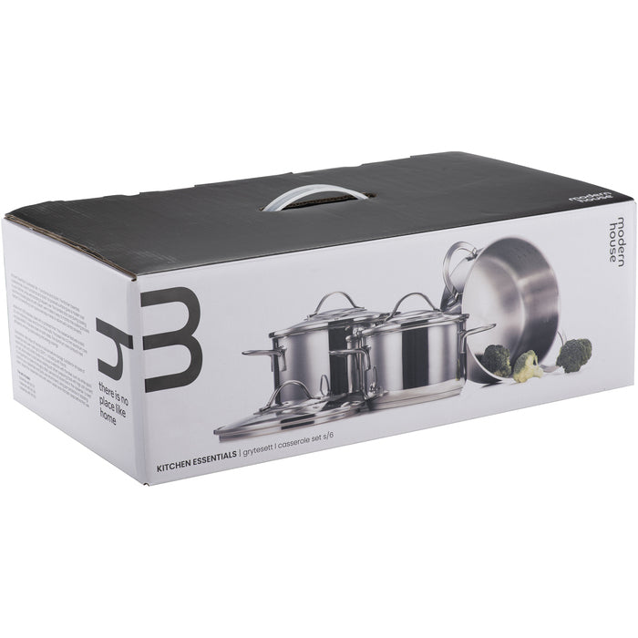 Modern House Kitchen Essentials Grytsats s/3 1,8/ 2,8/ 3,5 l-Holykitchen
