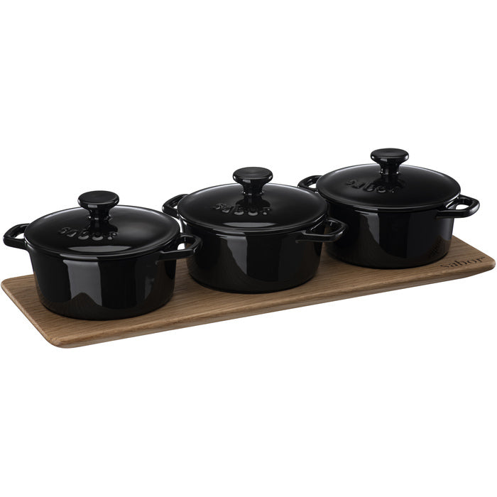 Sabor Minigryte serveringssett s/3 0,3 l-Holykitchen