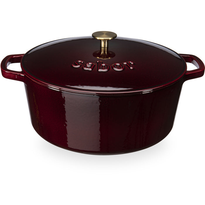 Sabor Gjutjärnsgryta 6,7 L zinfandel/mässing-Holykitchen