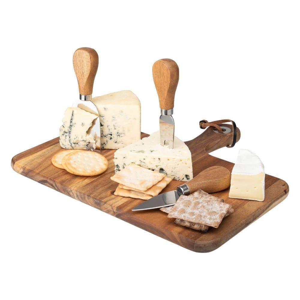 Dorre Ostbricka Med Ostverktyg Akaciaträ 29 cm-Holykitchen