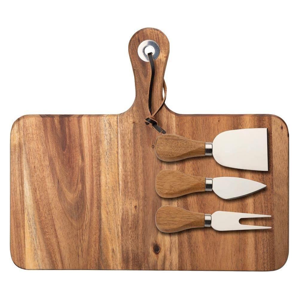 Dorre Ostbricka Med Ostverktyg Akaciaträ 29 cm-Holykitchen