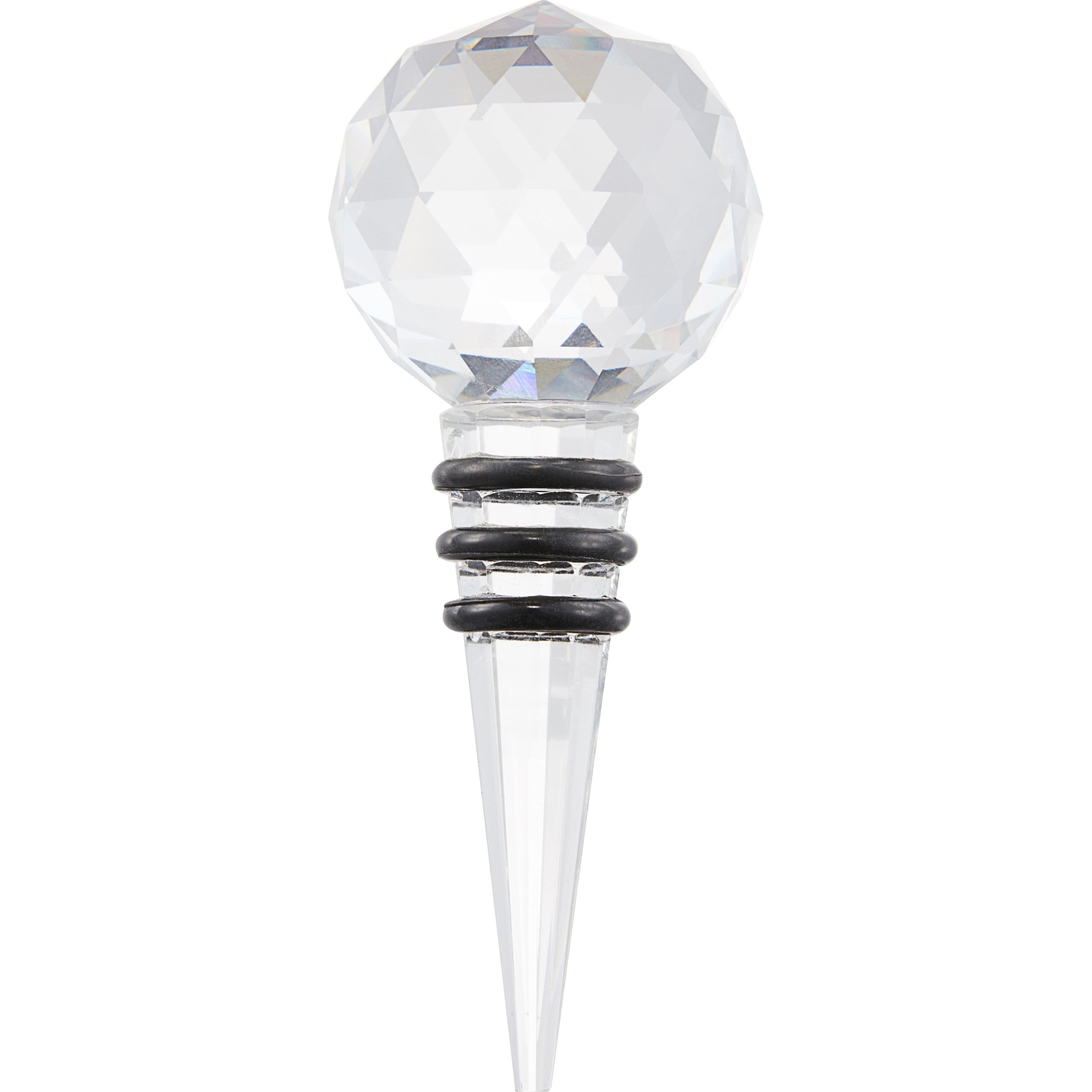 Dorre Glimmer Bottle Stopper Glas Rund 10 cm-Holykitchen