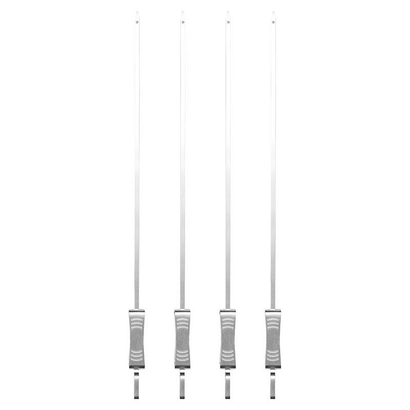 Dorre BBQ Grillspett 4 st rostfritt stål avkskjutare 45 cm-Holykitchen