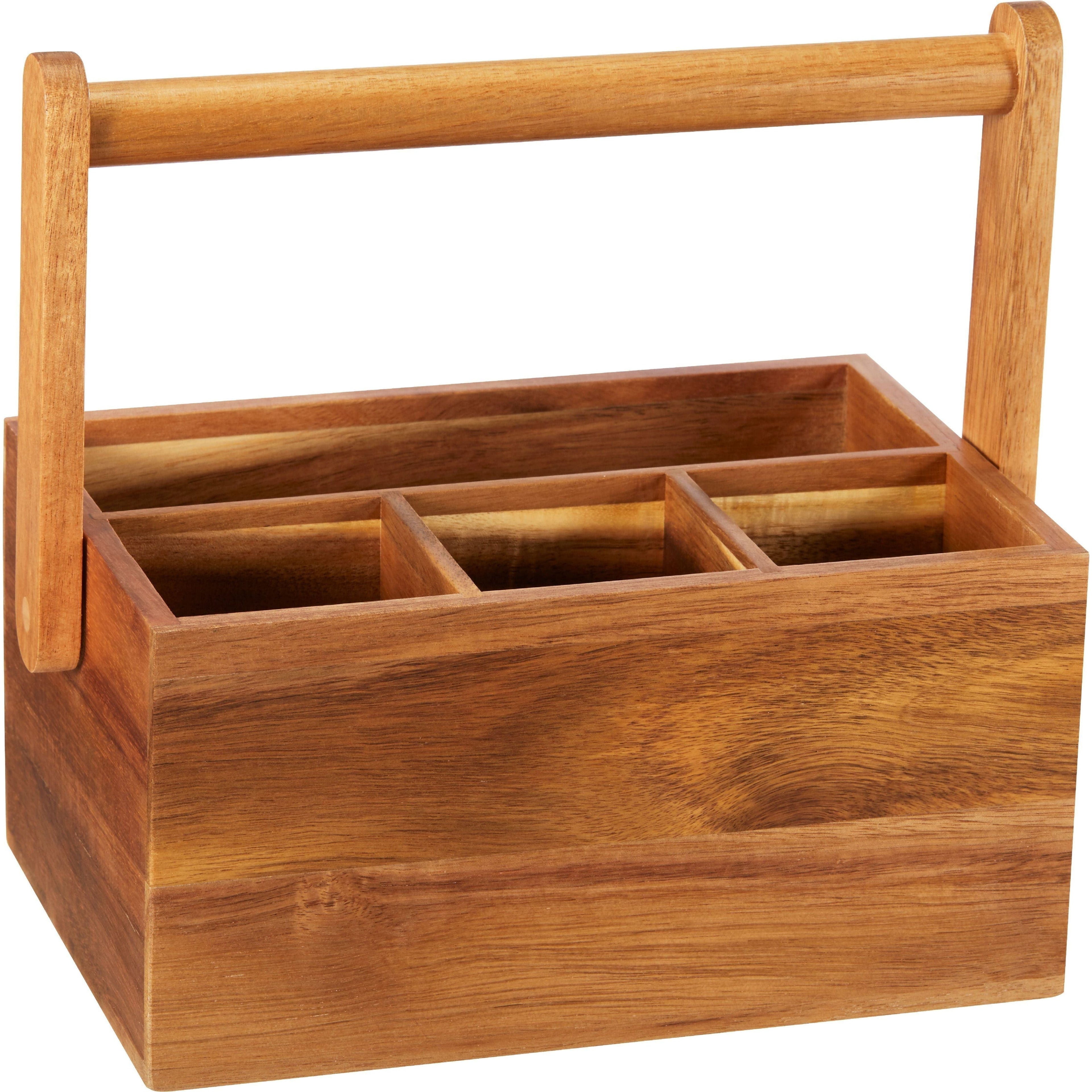 Dorre Bess Bestickhållare Trä Akacia 22x15 cm-Holykitchen